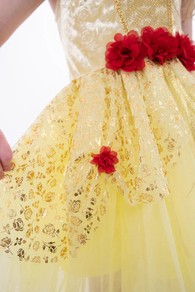 Yellow Beauty Party Dress 3 tot 5 jaar