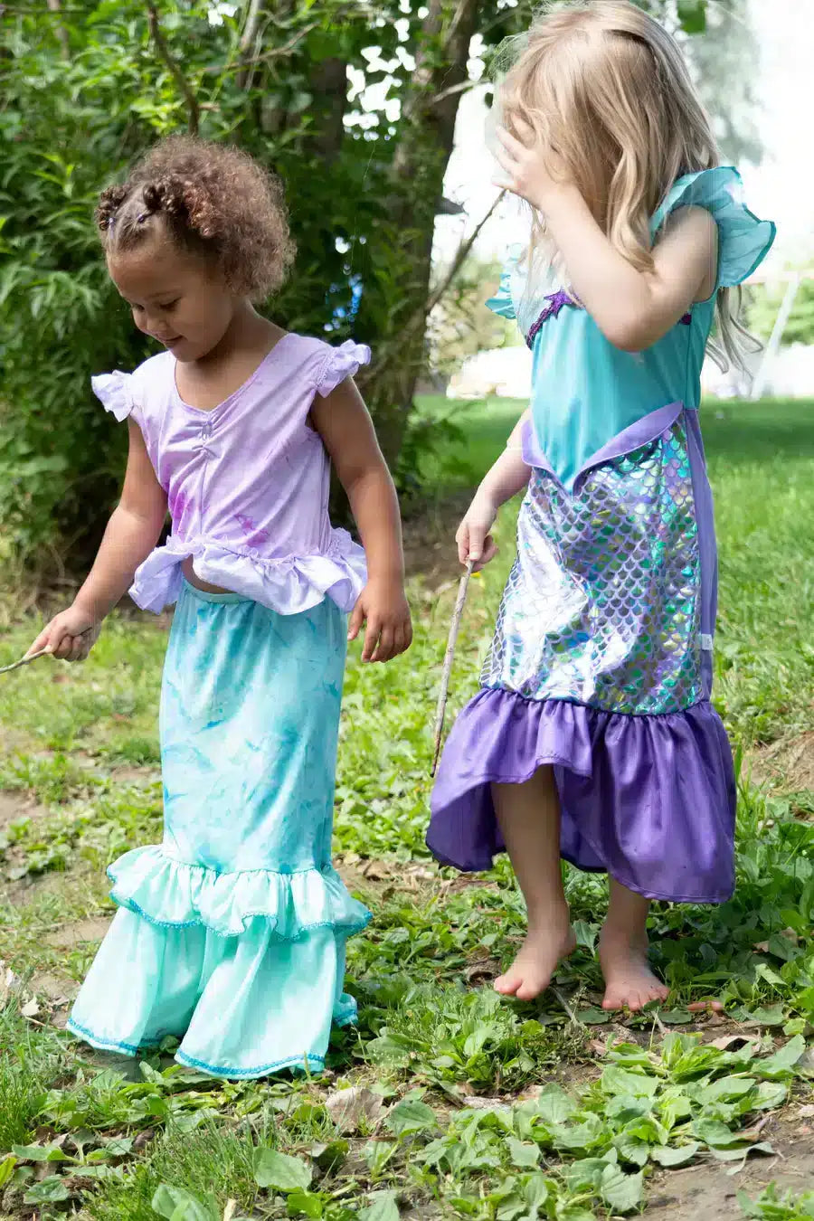 Klassieke Zeemeerminnenjurk medium 3 - 5 jaar