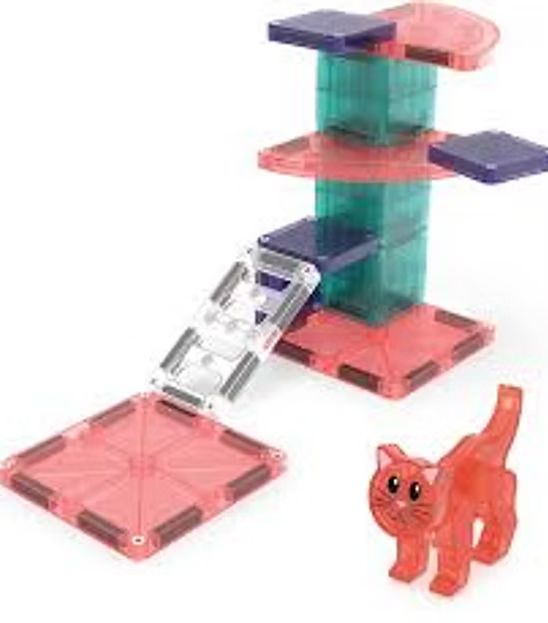 Magna-Tiles Kattenklimboom magnetische bouwset 13 stuks
