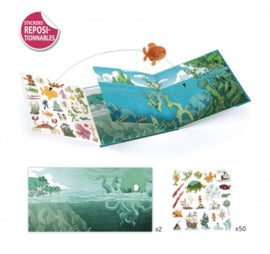 Herbruikbare stickers - Avonturen op zee