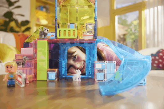 Magna-Tiles constructie - Speelhuis voor dieren 50 stuks