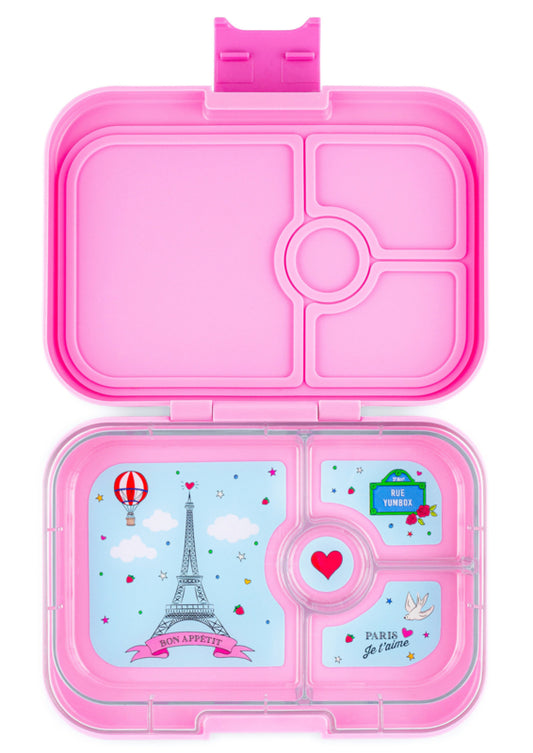 Lunchbox Yumbox Panino 4 vakken - Fifi Pink / Paris je t'aime tray