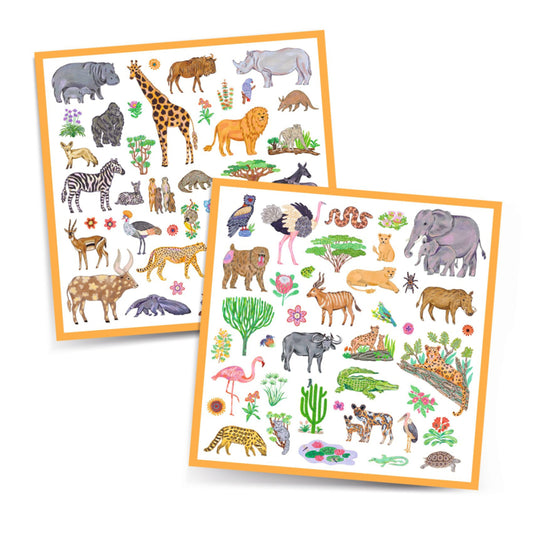 Stickers - Afrikaanse dieren Kenia