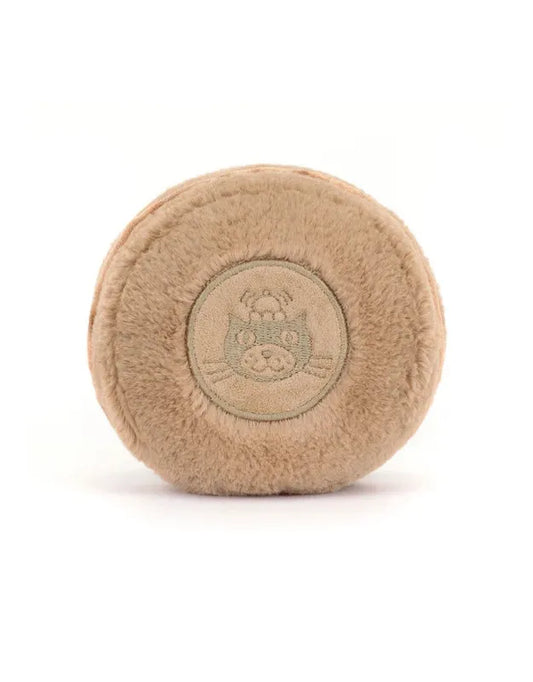 Jellycat - Mona de Macaron (chocolade)