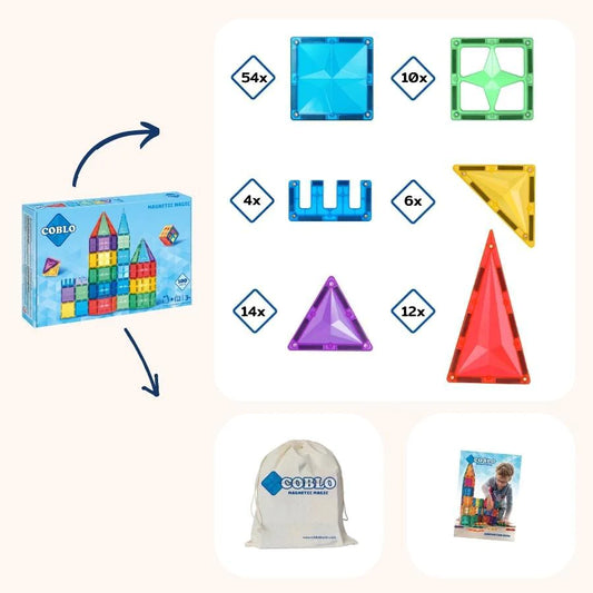 Magnetische tegels - Classic 100 delig