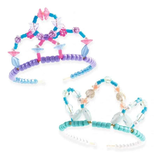 Knutselset tiara's blauw