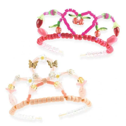 Knutselset tiara's roze