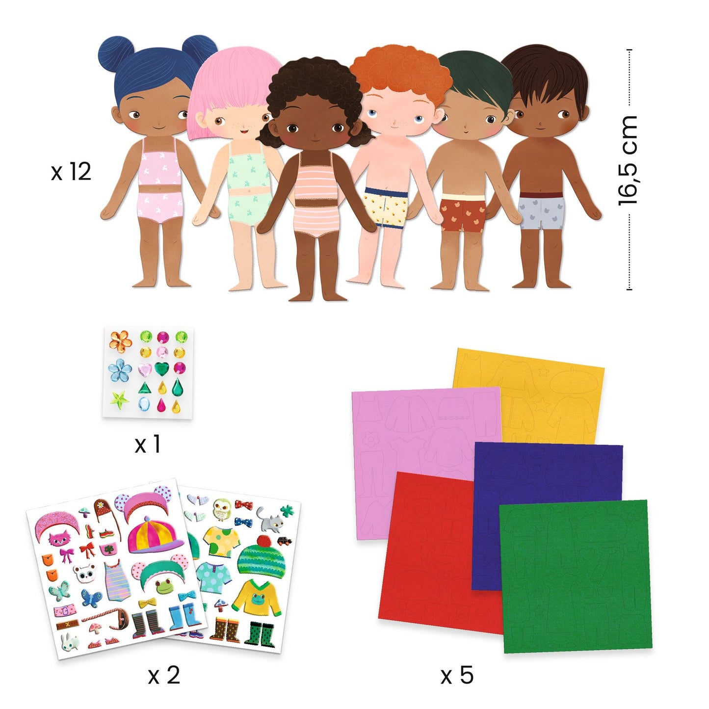 Knutselpakket - Aankleedpoppetjes Soft Dress Up