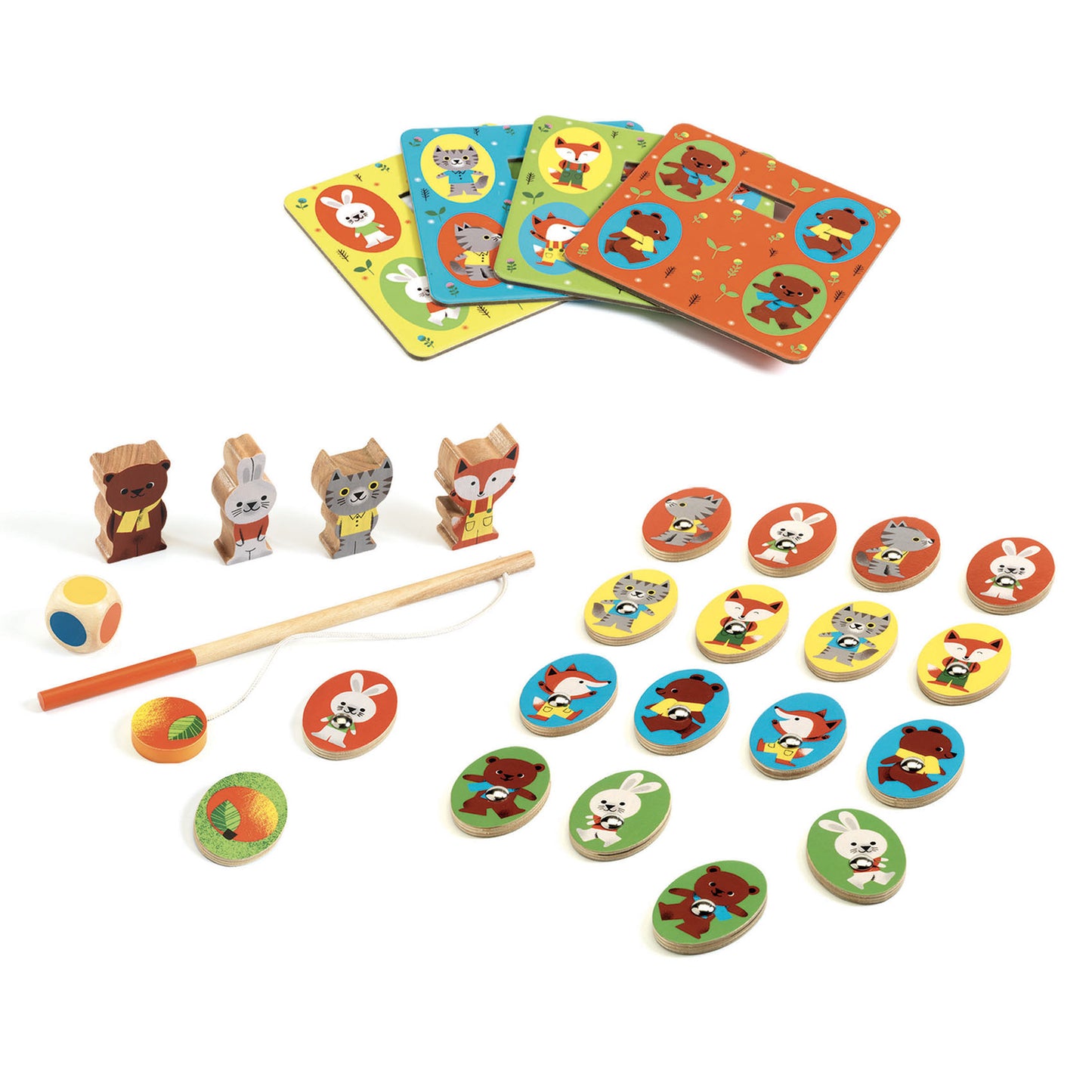 Ludo Wood - Spellendoos 4 in 1