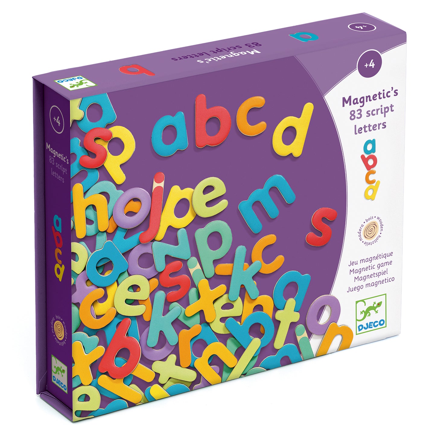 Houten magnetische letters