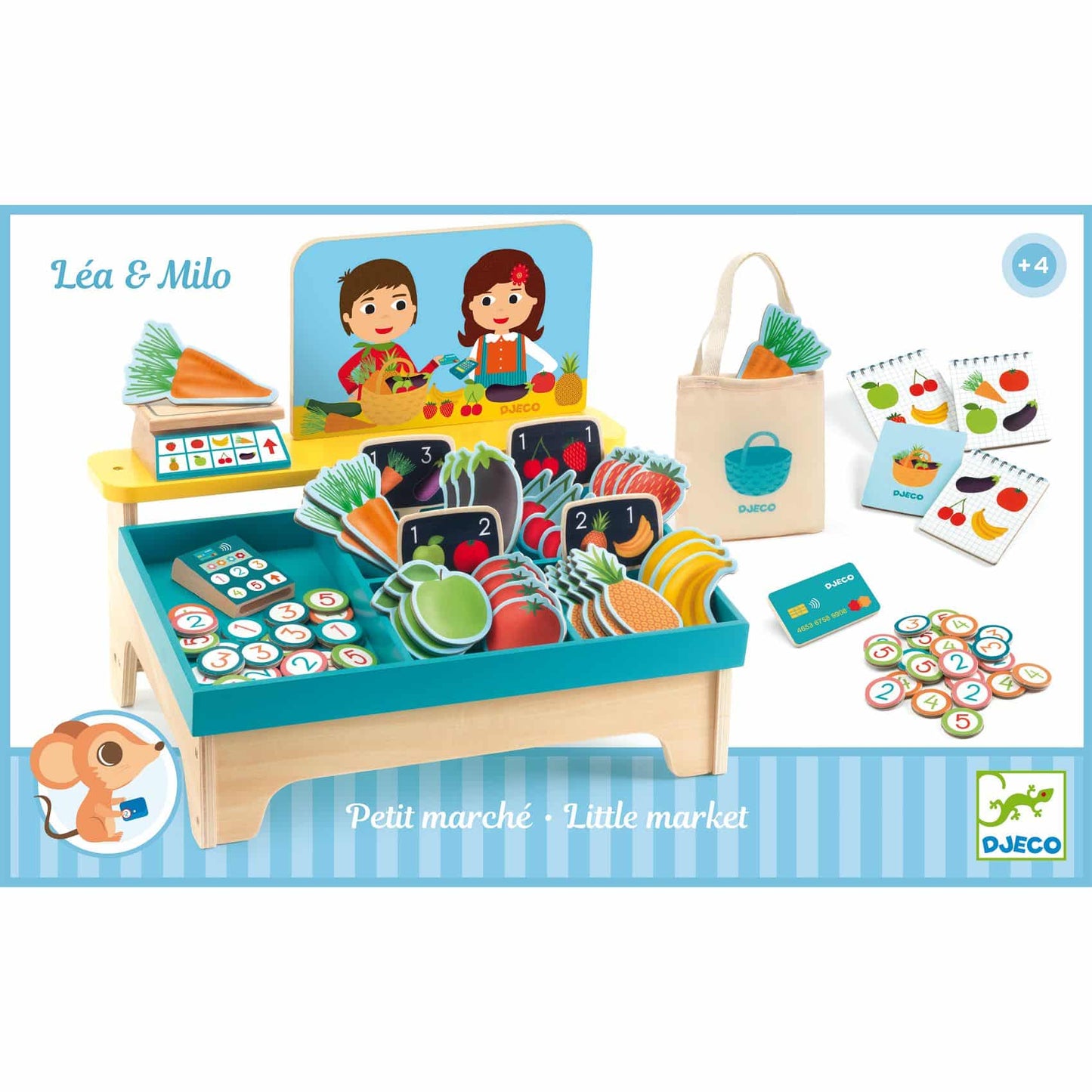 Marktkraam met speelvoedsel