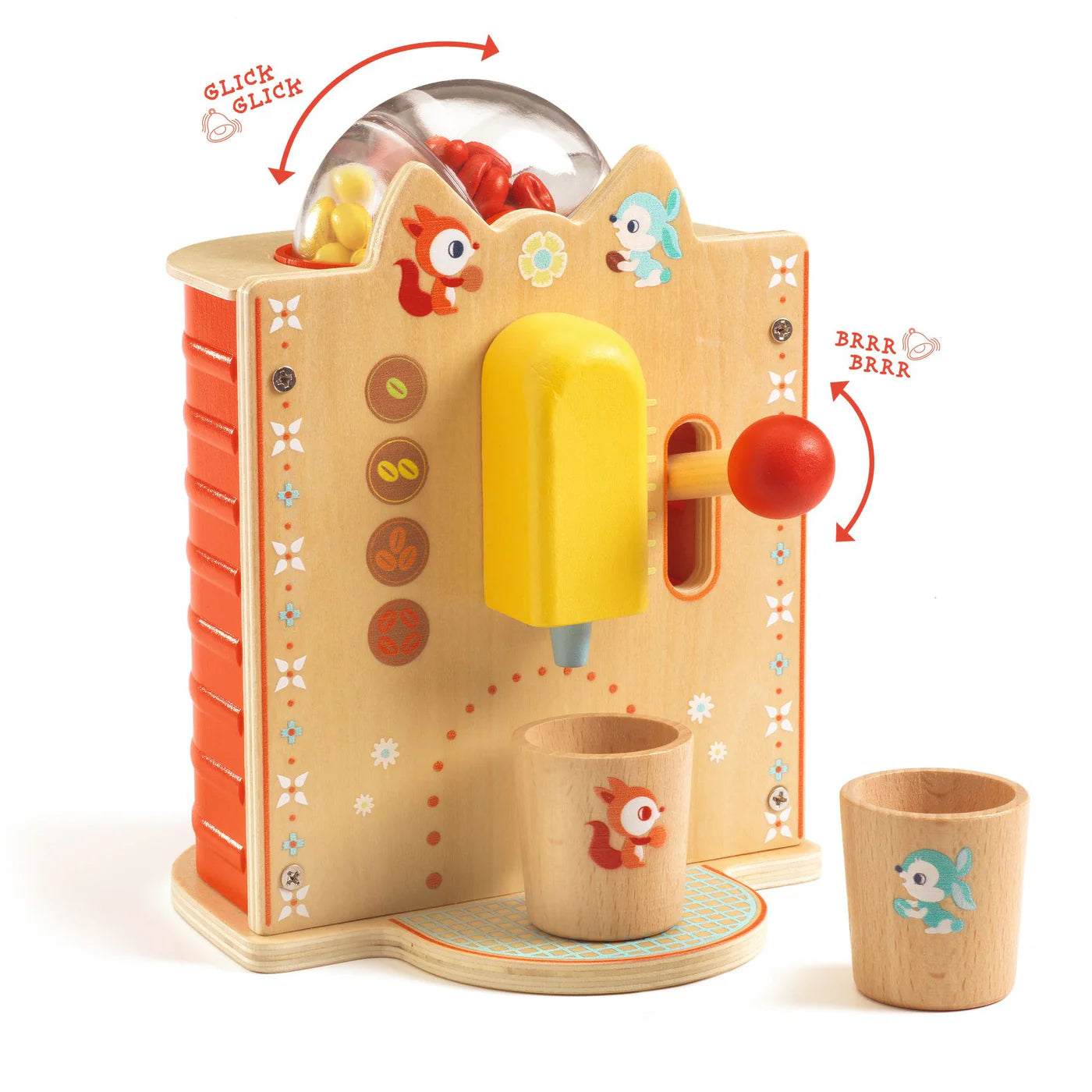 Espressoapparaat met bonen