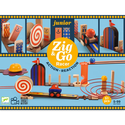Zig & Go - Kettingreactiespel - Junior Racer 51 delig