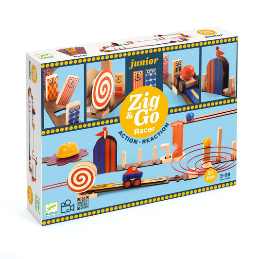 Zig & Go - Kettingreactiespel - Junior Racer 51 delig