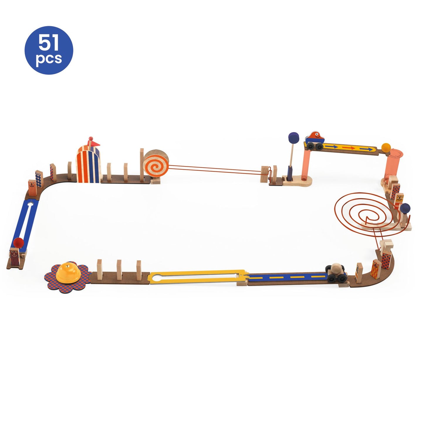 Zig & Go - Kettingreactiespel - Junior Racer 51 delig