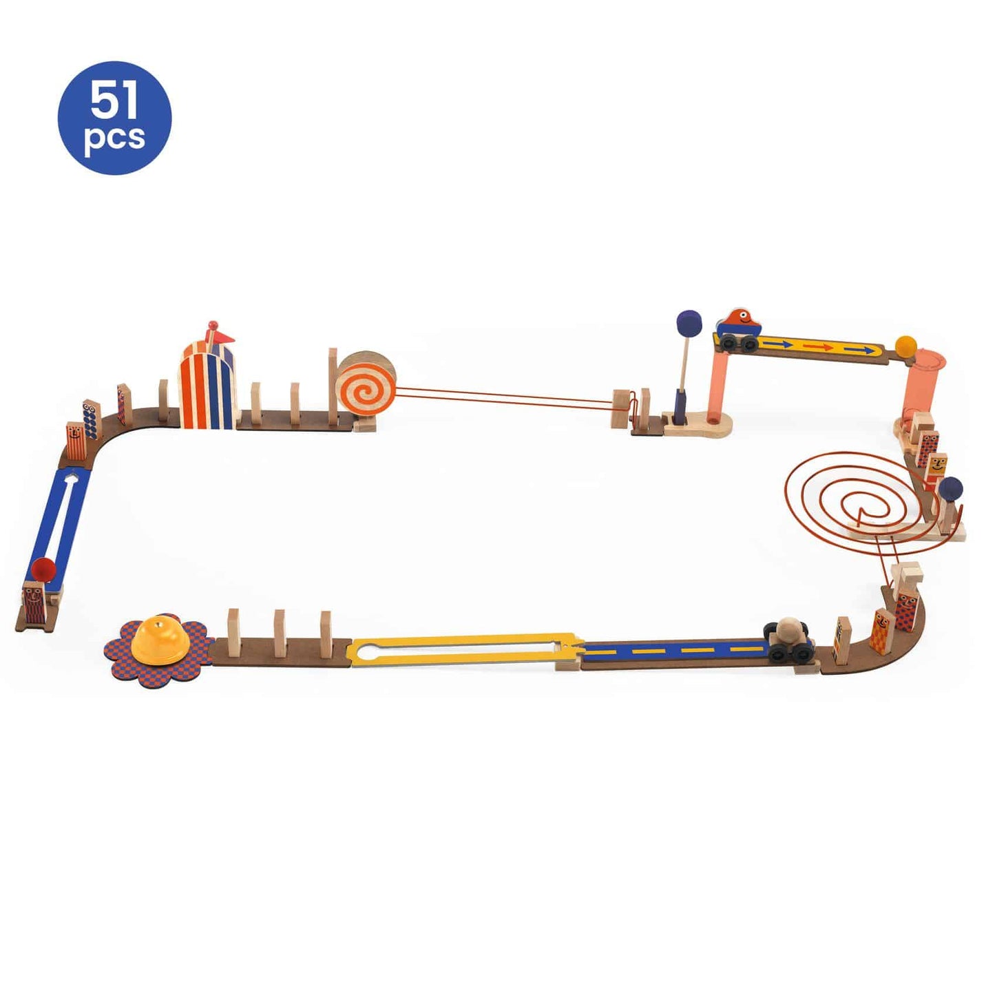 Zig & Go - Kettingreactiespel - Junior Racer 51 delig