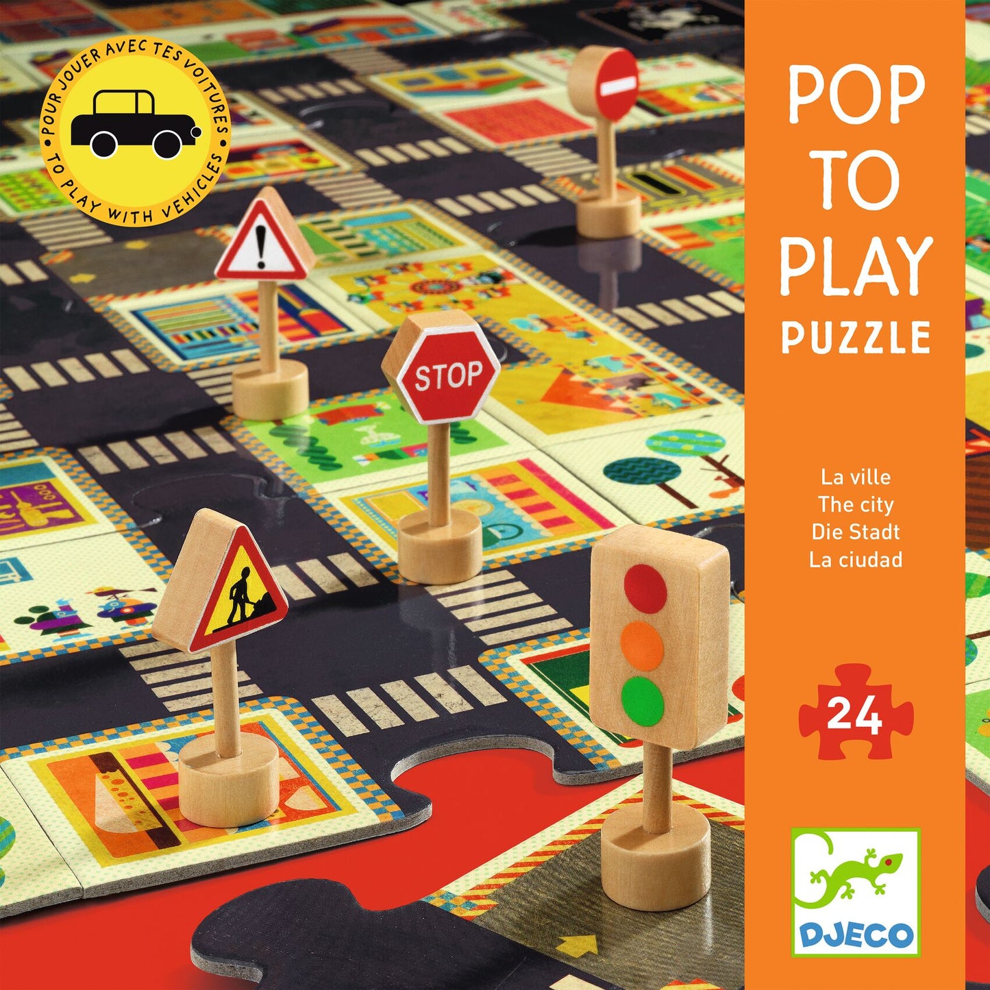 Reuzenpuzzel - Pop to Play - De stad
