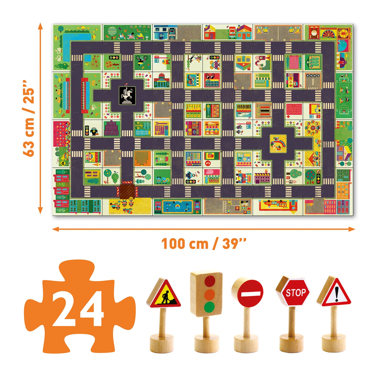 Reuzenpuzzel - Pop to Play - De stad