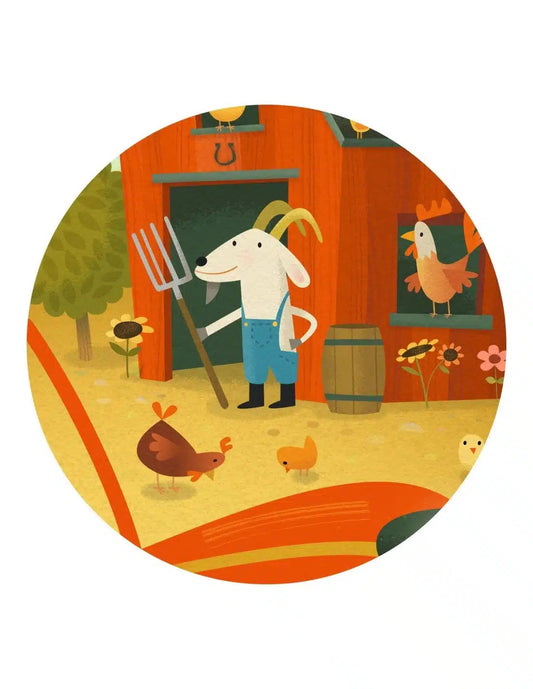 Puzzel - Tractor 16 stukjes