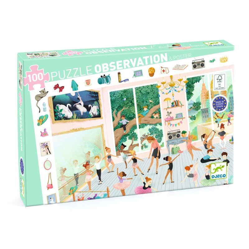 Observatiepuzzel De Dansschool - 100 stukjes.