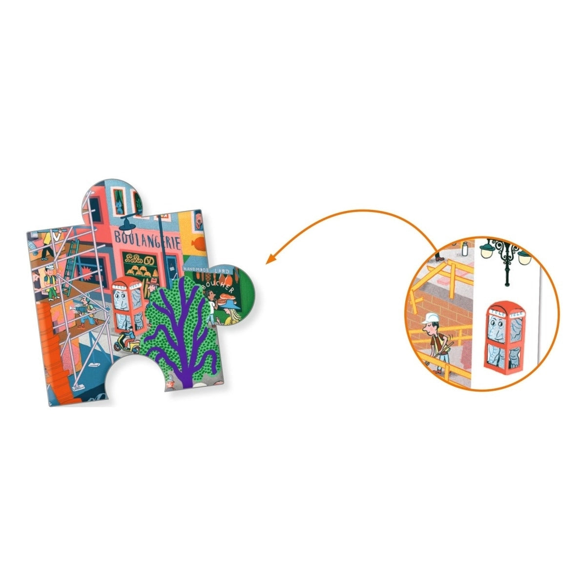 Observatiepuzzel De stad - 200 stukjes