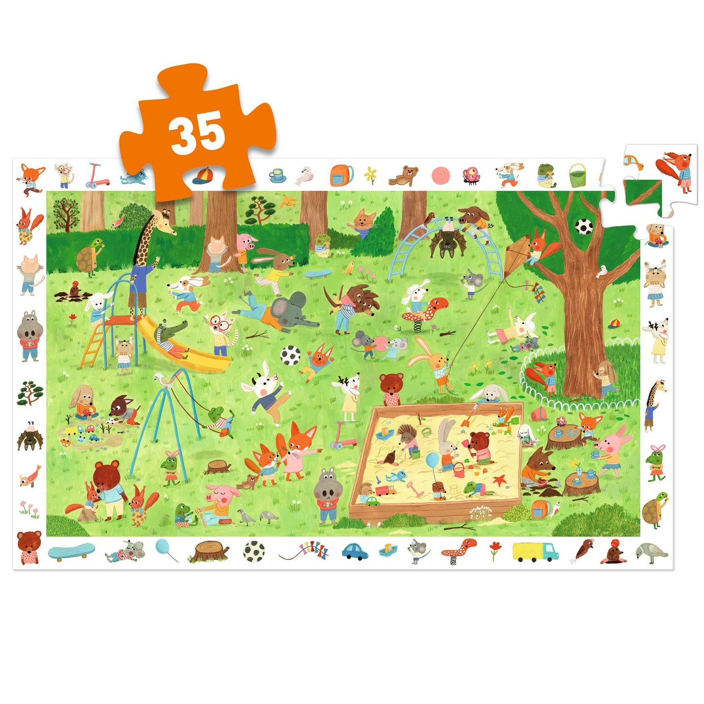 Observatiepuzzel - Kleine vriendjes 35 stukjes