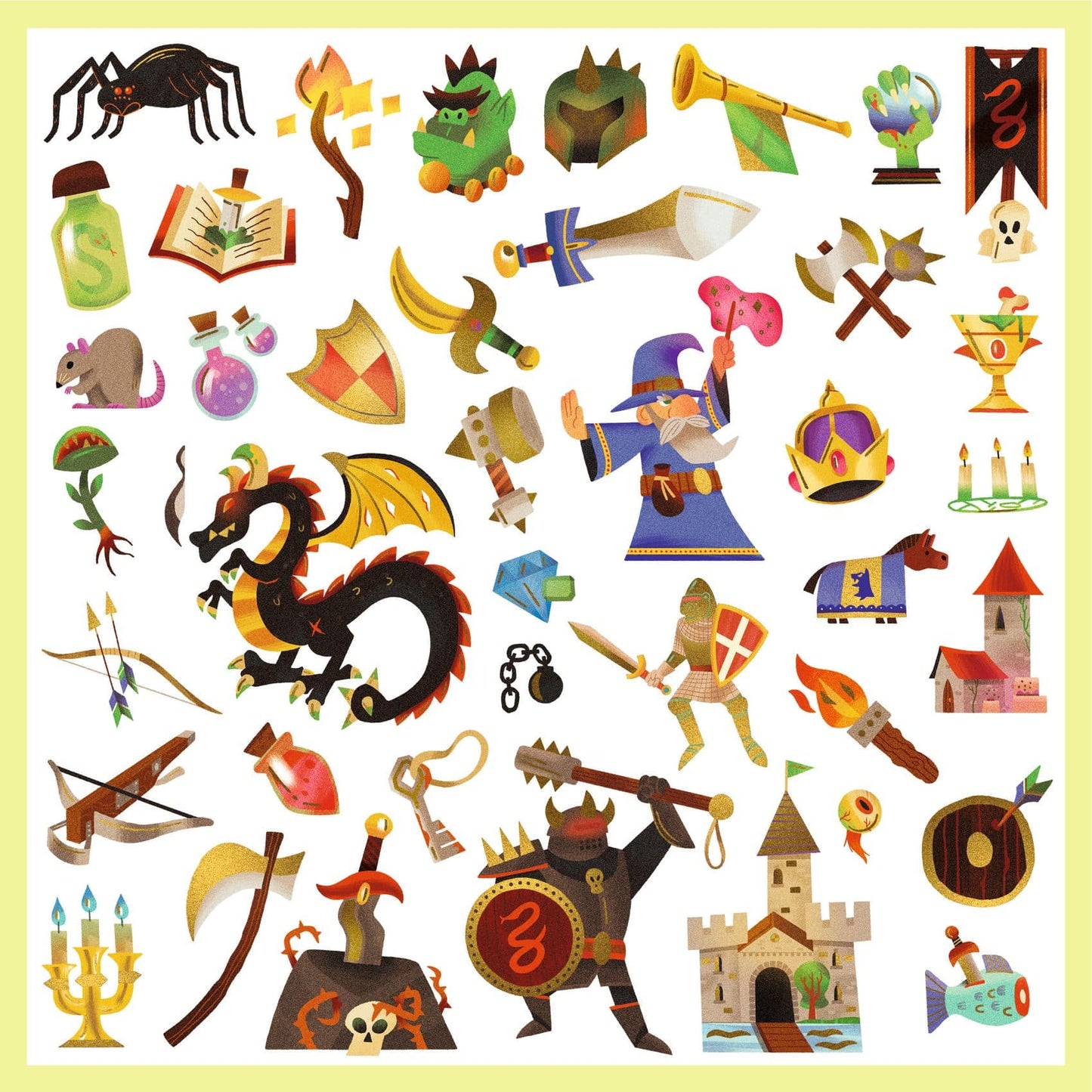 Stickers - Middeleeuwse fantasie