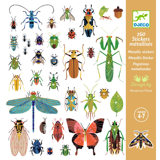 Metallic stickers - Insecten
