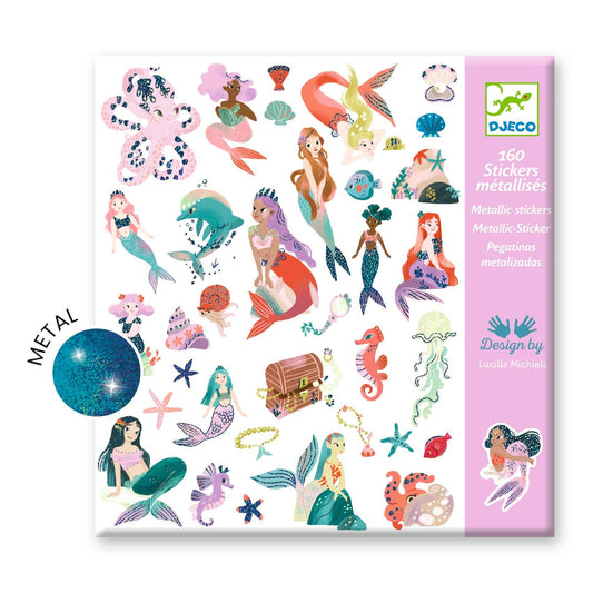 Stickers - Glinsterende zeemeerminnen 160 stuks