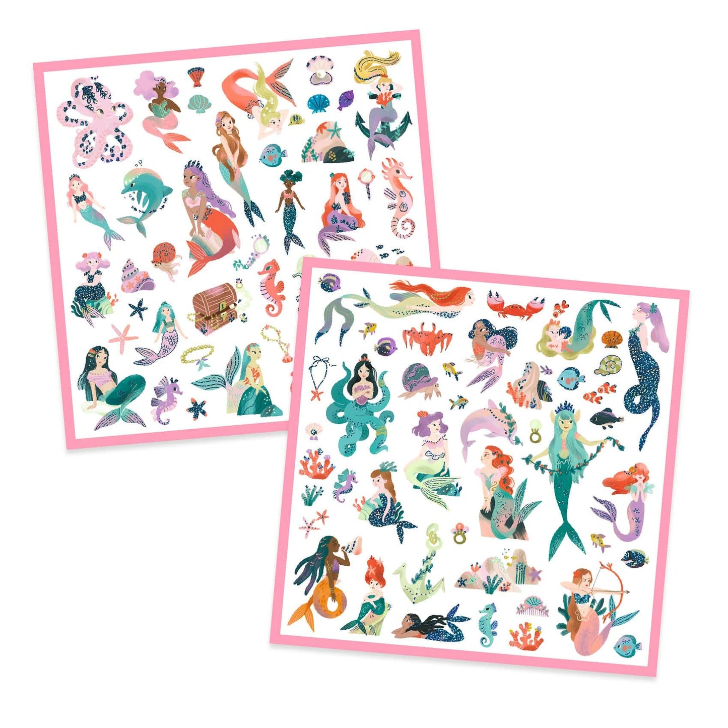 Stickers - Glinsterende zeemeerminnen 160 stuks