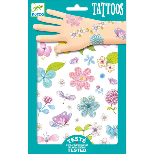 Tattoos - Bloemen en vlinders