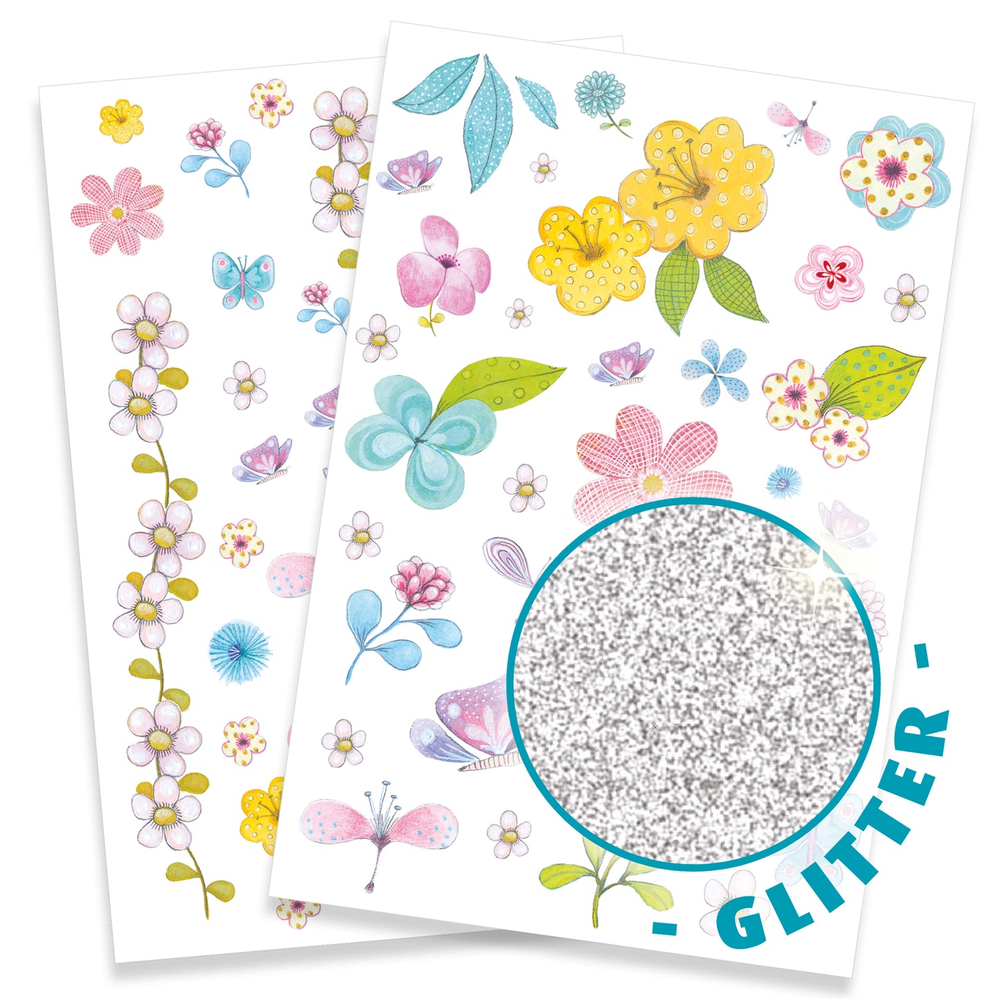 Tattoos - Bloemen en vlinders