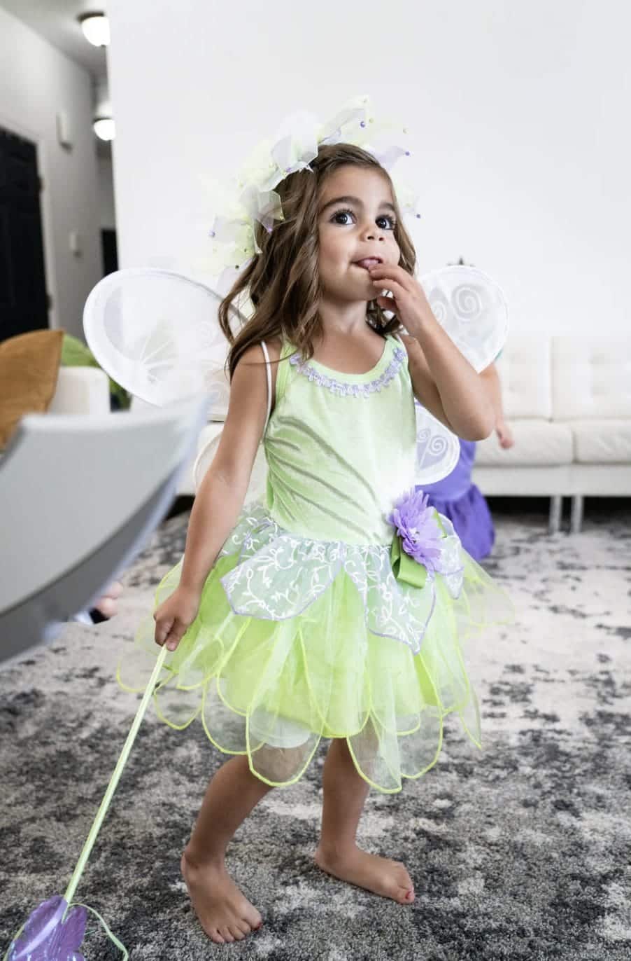 Tinkerbell jurk medium 3 - 5 jaar