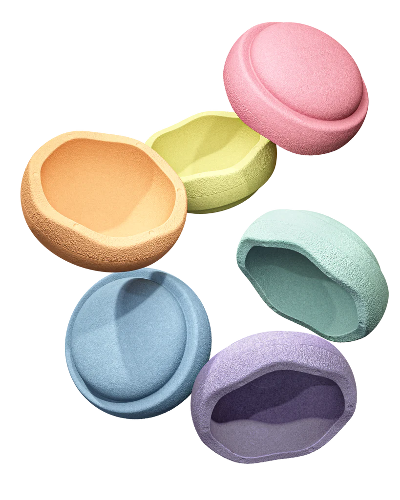 Stapelstenen Mini Regenboog - Pastel