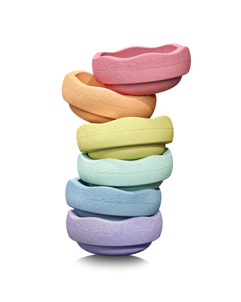 Stapelstenen Mini Regenboog - Pastel