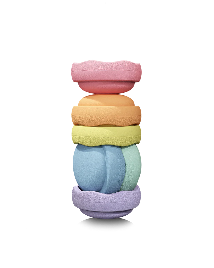 Stapelstenen Mini Regenboog - Pastel
