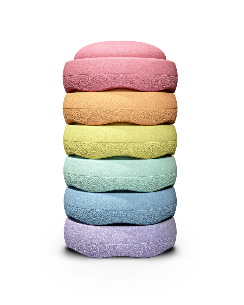 Stapelstenen Mini Regenboog - Pastel