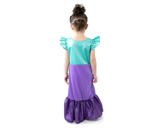 Purple Sparkle Zeemeerminnenjurk large 5 - 7 jaar
