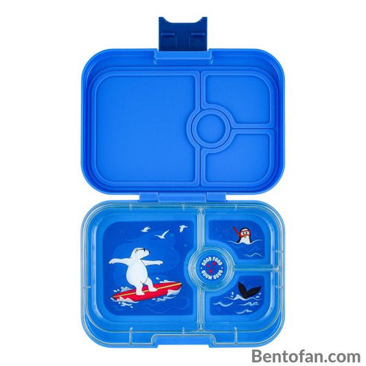Lunchbox Yumbox Panino 4 vakken - Surf Blue / Polar Bear tray