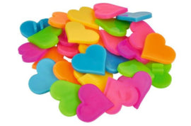 Spaakdecoratie sterren en hartjes