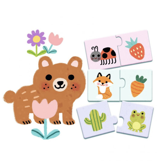 Duopuzzel - Kleuren 2 x 12 stukjes