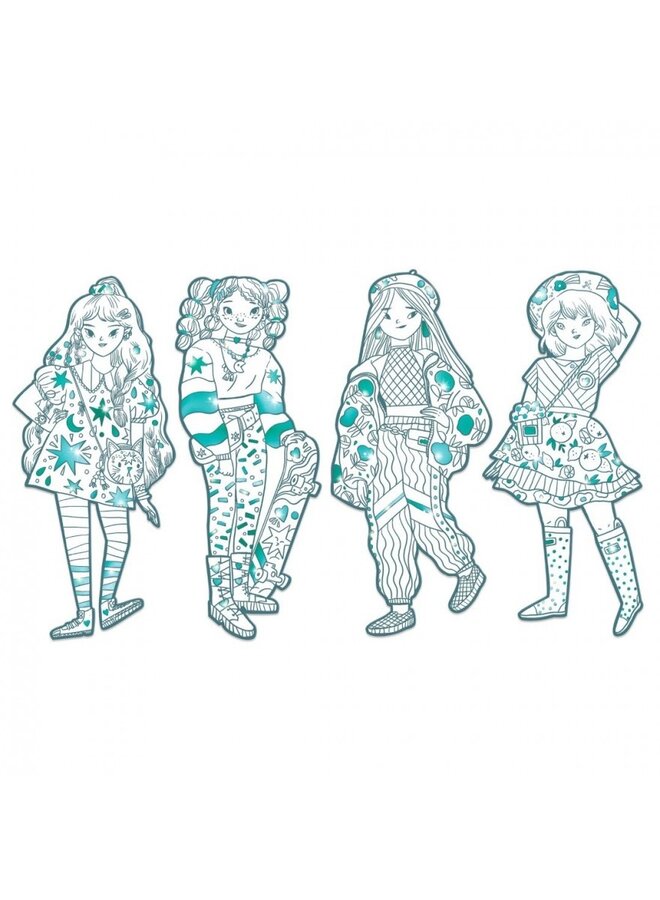 Modekleurplaten - Angèle & Friends