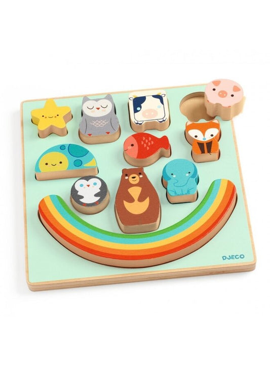 Puzzel en balanceerspel Puzz & Boom regenboog