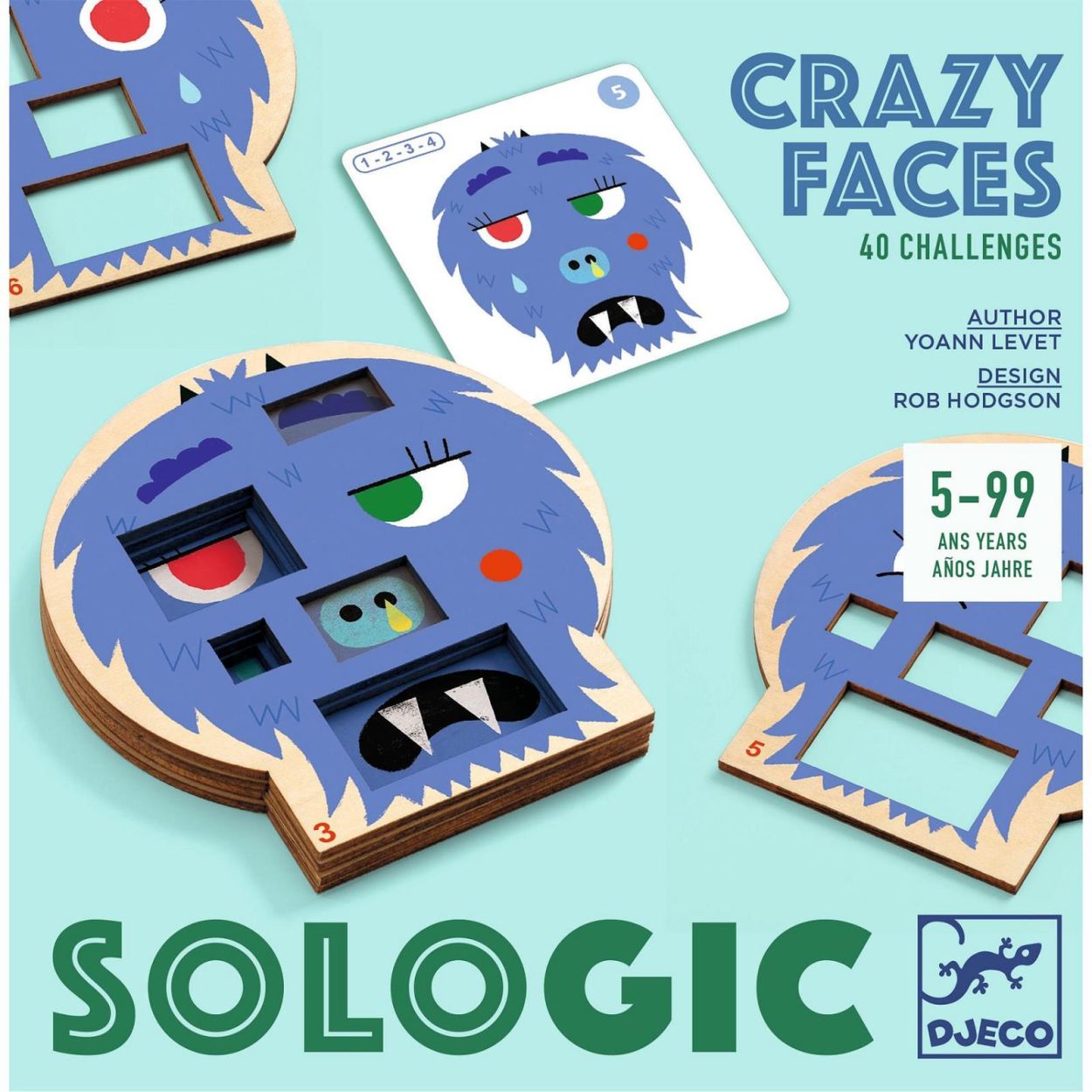 Observatie- en logicaspel Crazy Faces