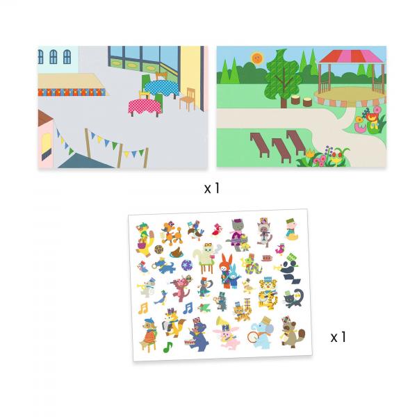 Herbruikbare stickers - Fanfare