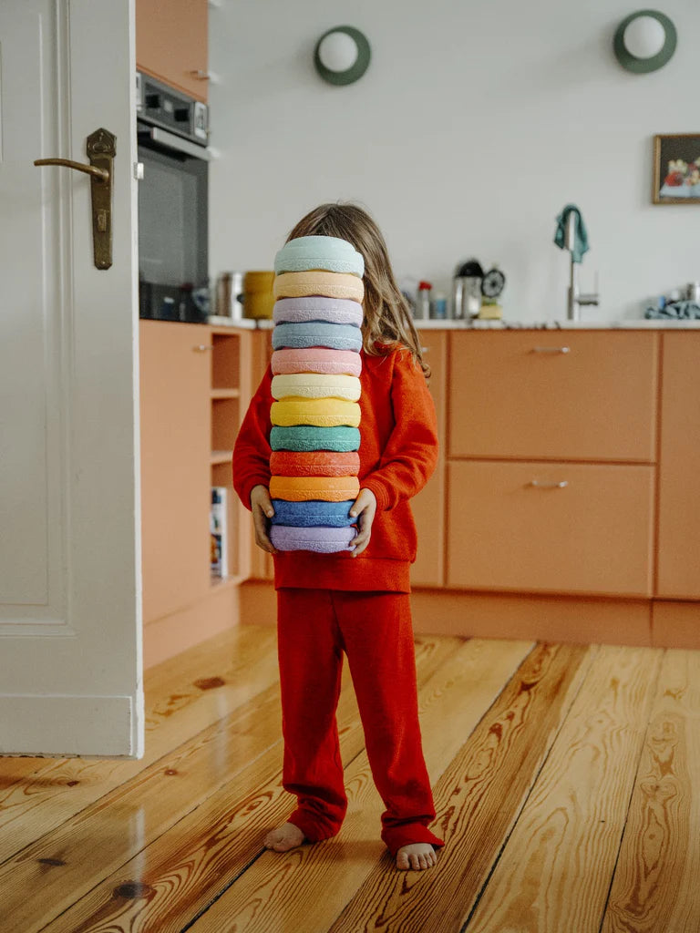 Stapelstenen Mini Regenboog - Pastel