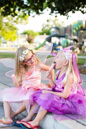 Purple Blossom Fairy jurk medium 3 - 5 jaar