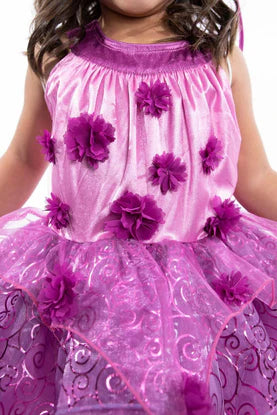 Purple Blossom Fairy jurk medium 3 - 5 jaar