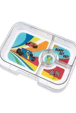 Lunchbox Panino 4 vakken - Monte Carlo Blue / Race Cars tray