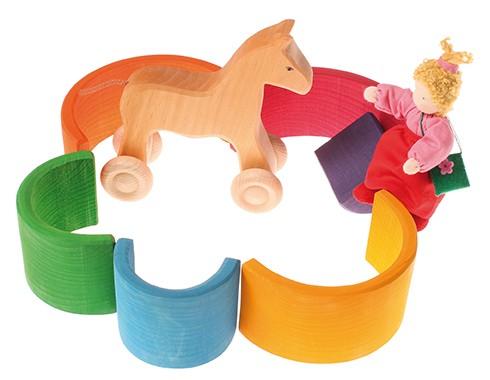 Regenboog middelgroot 6-delig